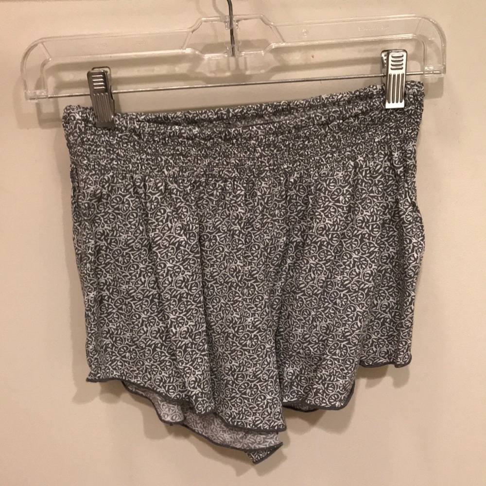 Grey & white shorts
